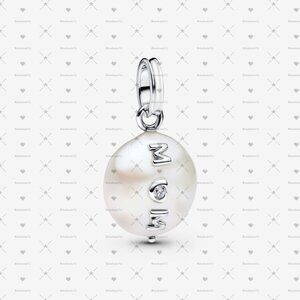 Pandora Treated Freshwater Cultured Baroque Pearl Mum Dangle Charm